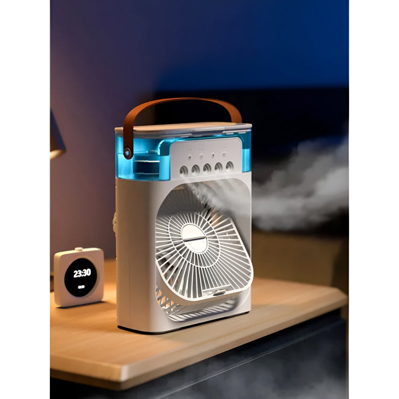 Portable Air Conditioner Fan, LED Lamp, Humidifier and Purifier 4 in 1