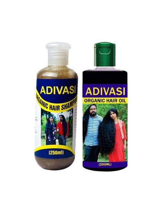 Adivasi Organic Hair Care Combo – Hair Oil & Hair Shampoo