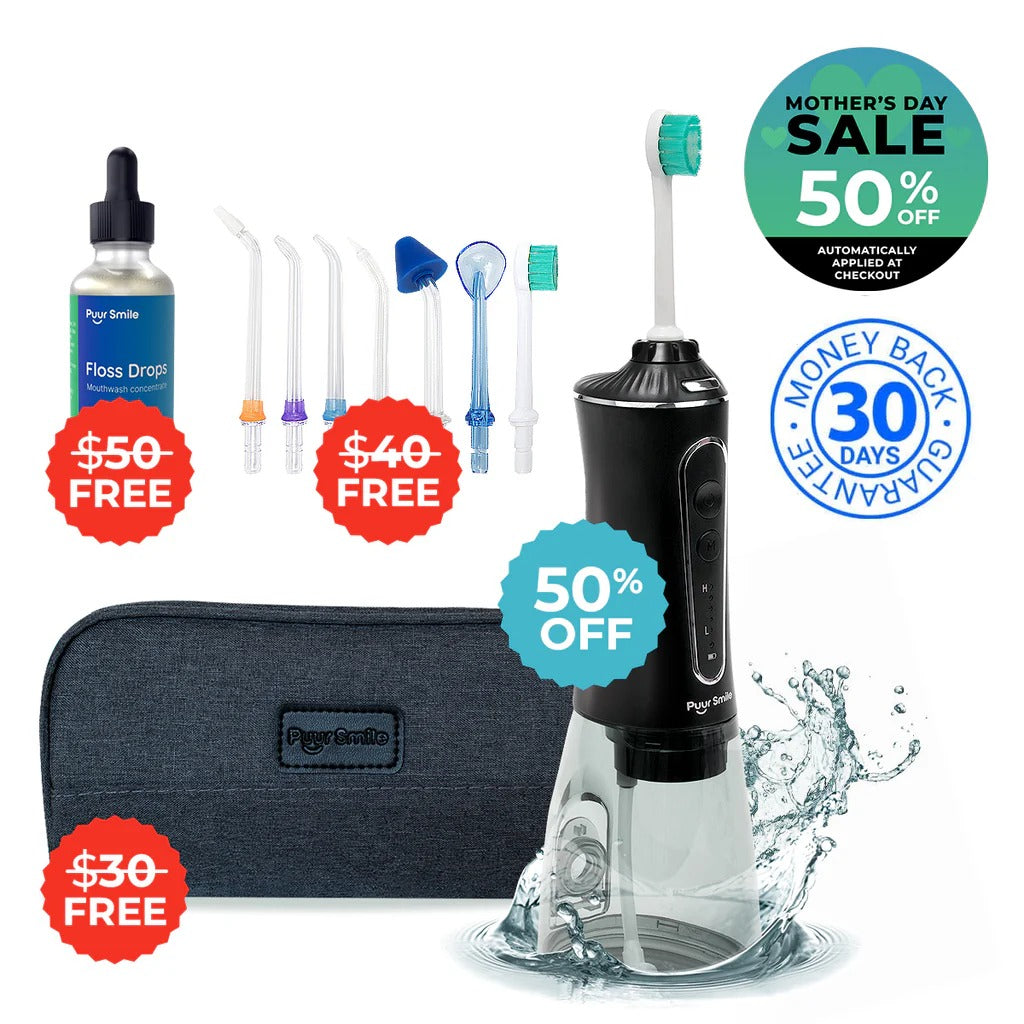 PUURSMILE WATER FLOSSER - 50% OFF EASTER SALE + 3 FREE GIFTS (WORTH $120)