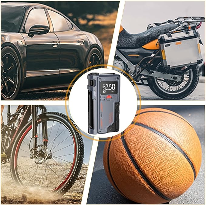 Portable Car Jump Starter with Digital Display ©