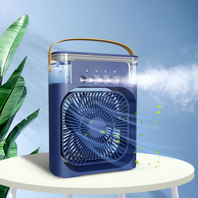 Portable Air Conditioner Fan, LED Lamp, Humidifier and Purifier 4 in 1